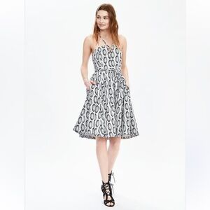Banana Republic Heritage Black and White Patterned Dress